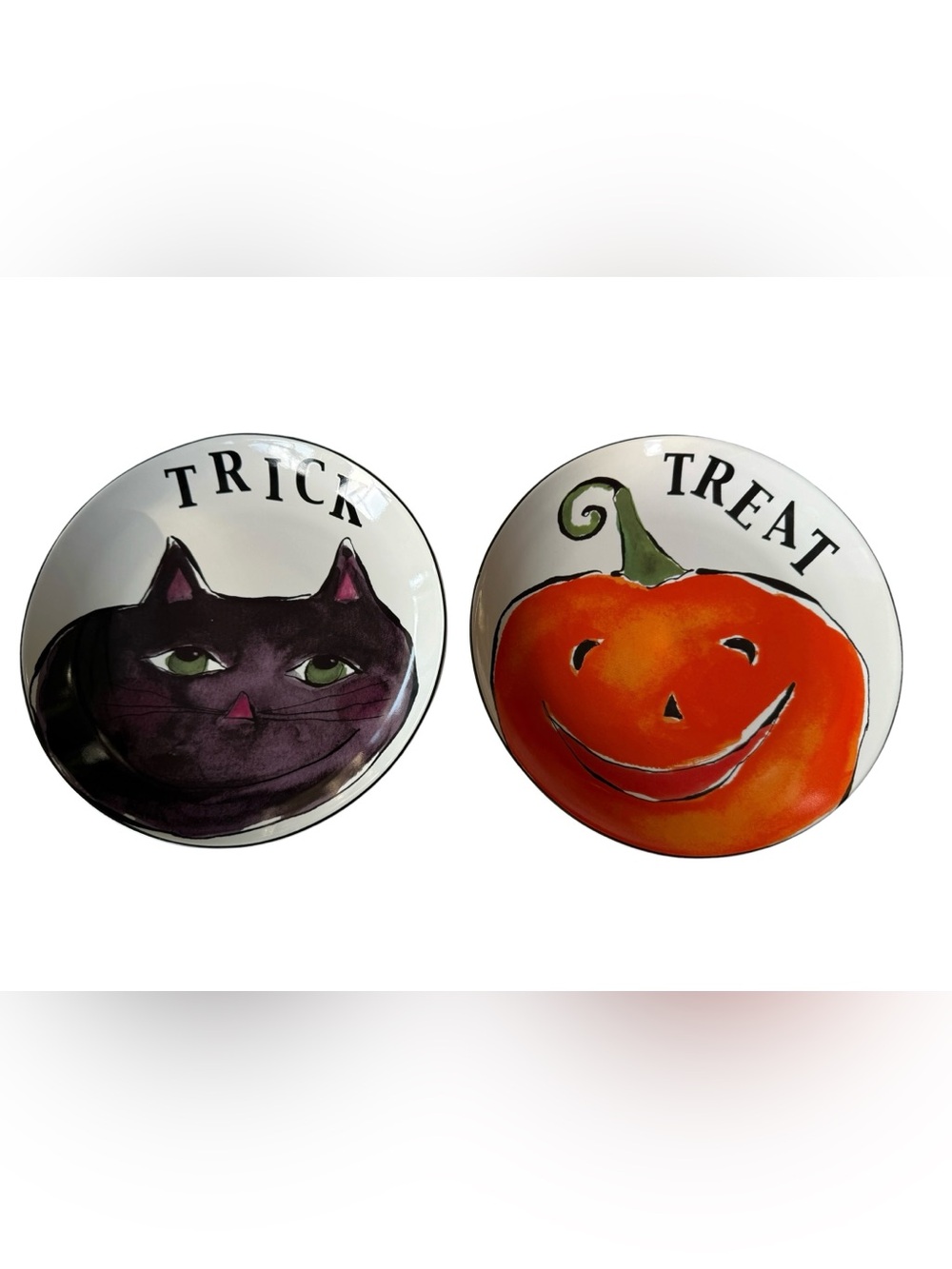 Rosanna Halloween Trick Treat Plates Set of 2